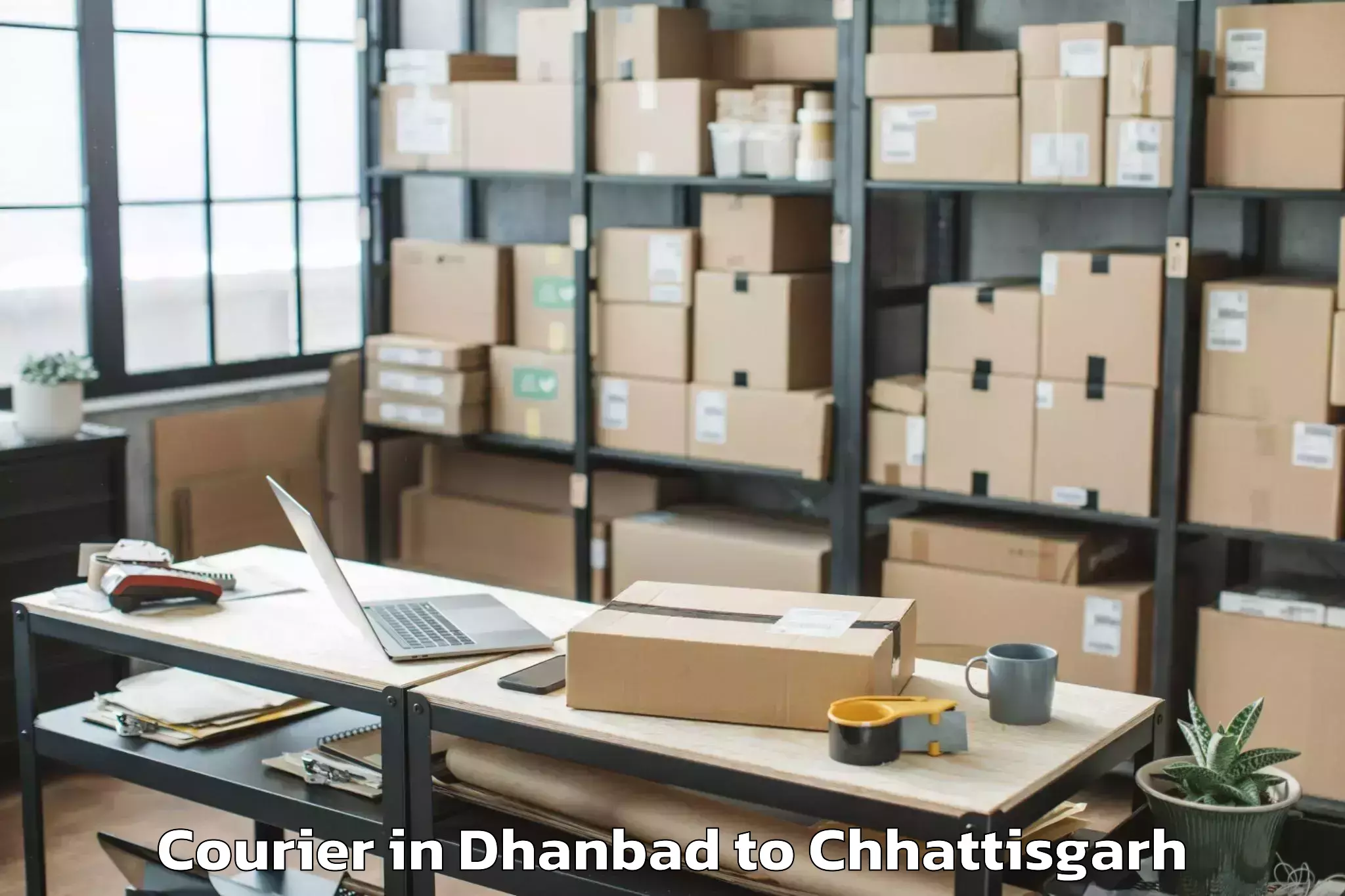 Hassle-Free Dhanbad to Konta Courier